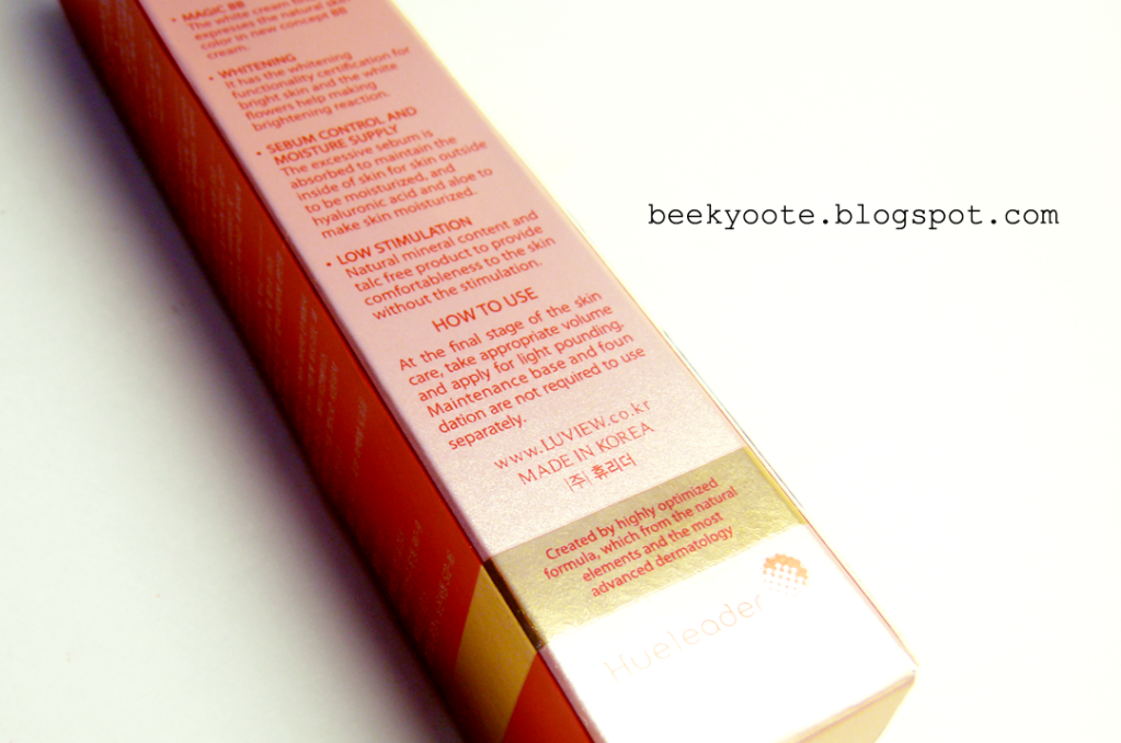 Luview Whitening Capsule BB Cream. B E E K Y O O T E